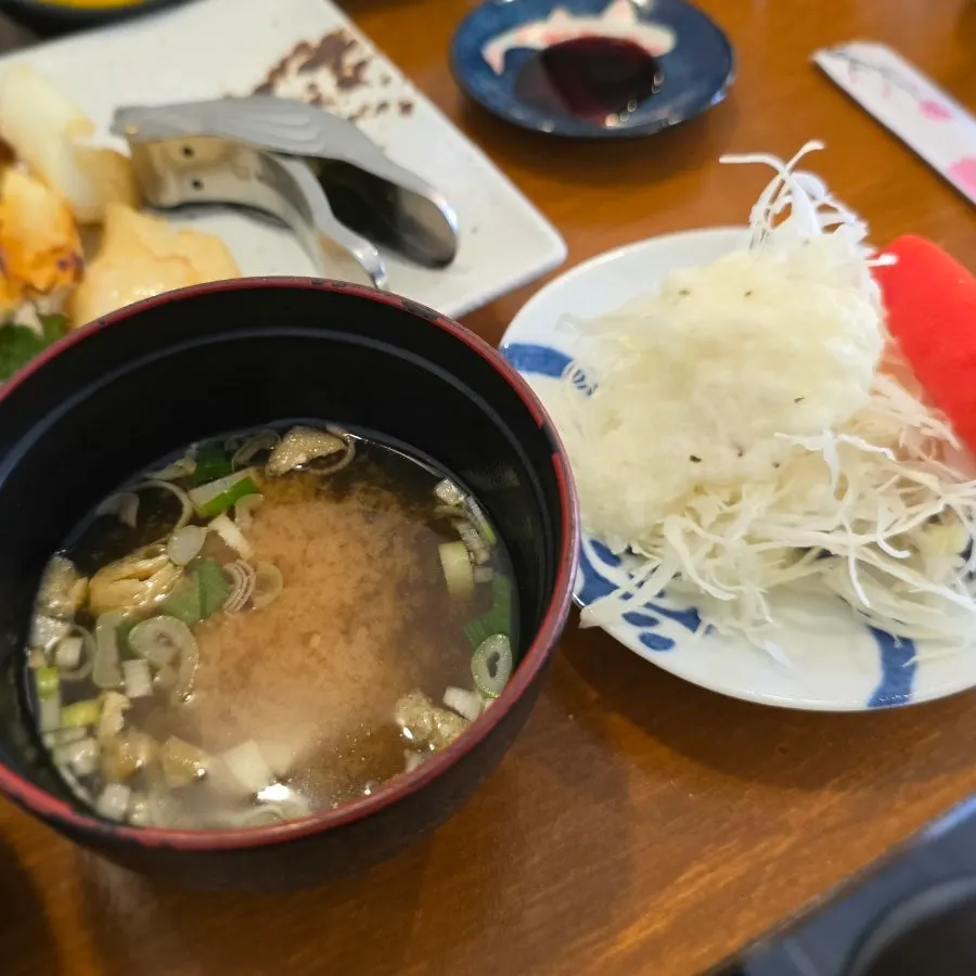Miso soup and side dishes