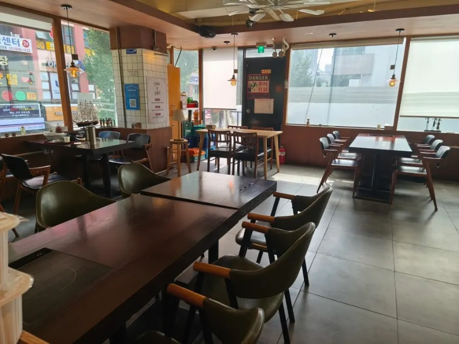 View of table seating at Min Cook Dasima