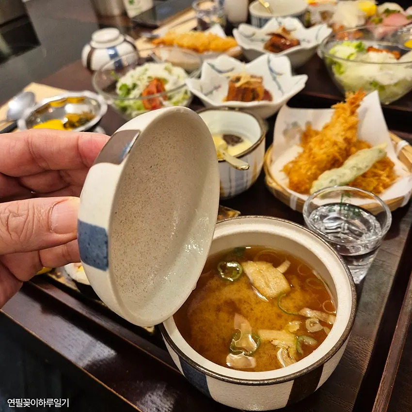 Chawanmushi and dried tomato salad