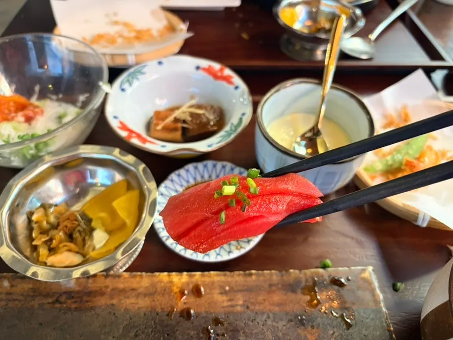참치 초밥 클로즈업
