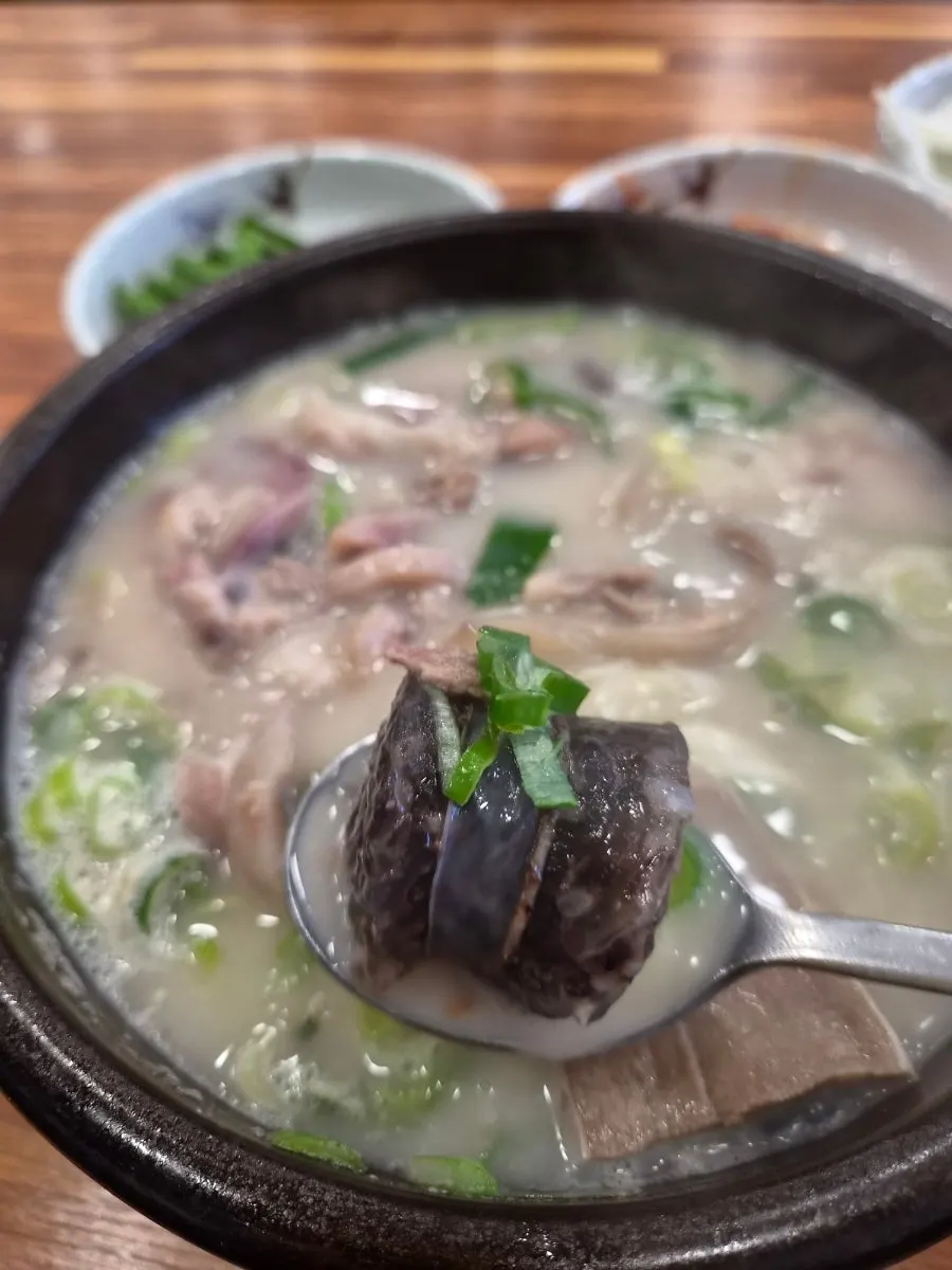 Special sundae-guk with rich broth