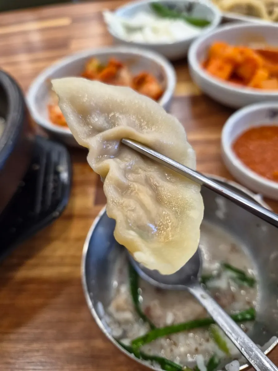 One-bite-sized galbi mandu