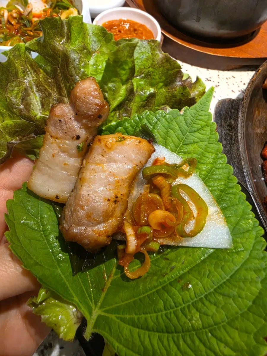고옥희 껍데기 상차림