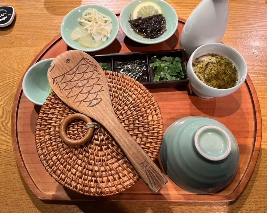 Half-portion hitsumabushi individual table set