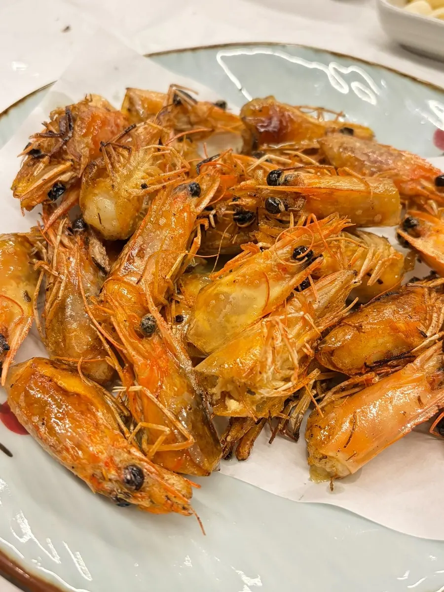 오동통하게 익은 대하 소금구이
