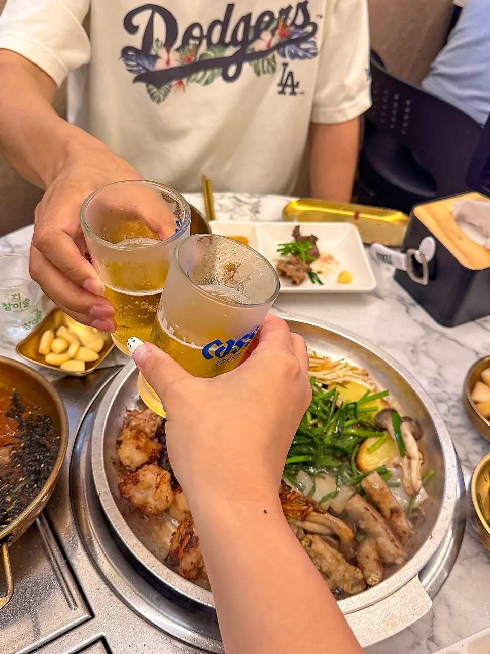 곱창과 함께 마신 쏘맥 한 잔