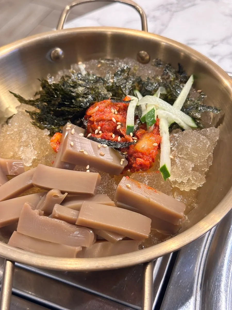 Mukbap portioned into a bowl