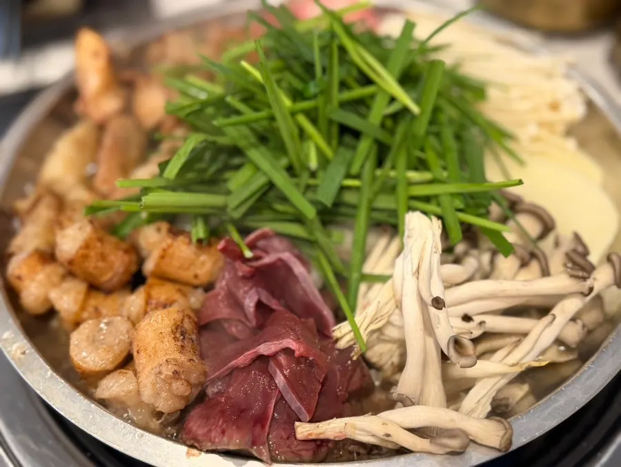 Hwang Gop assorted platter on the grill