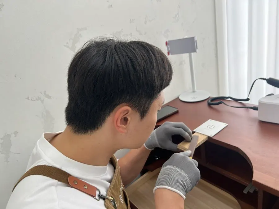 약 1시간 걸린 커플링 제작 작업