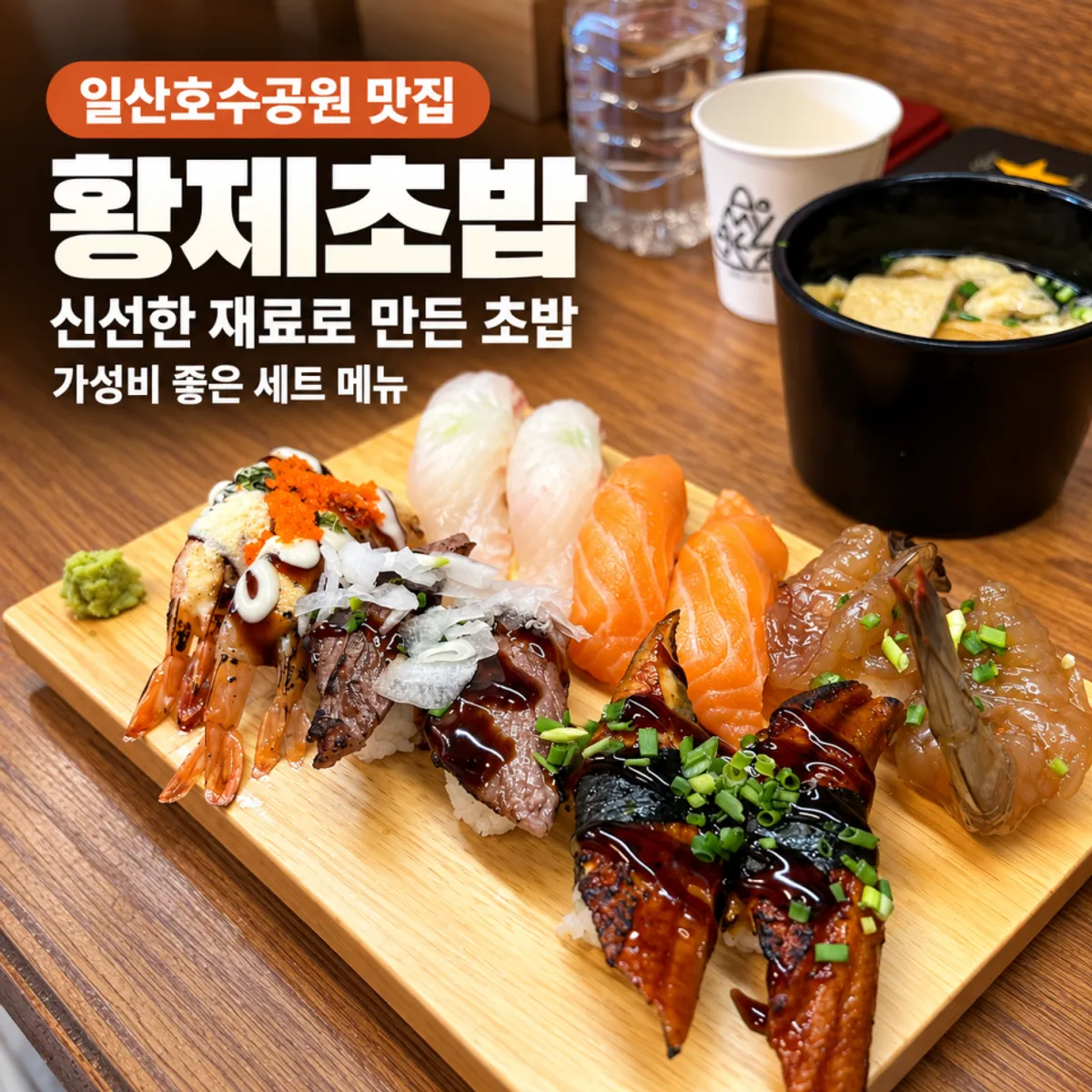 Representative photo of a sushi set at Hwangje Sushi Ilsan Main Branch
