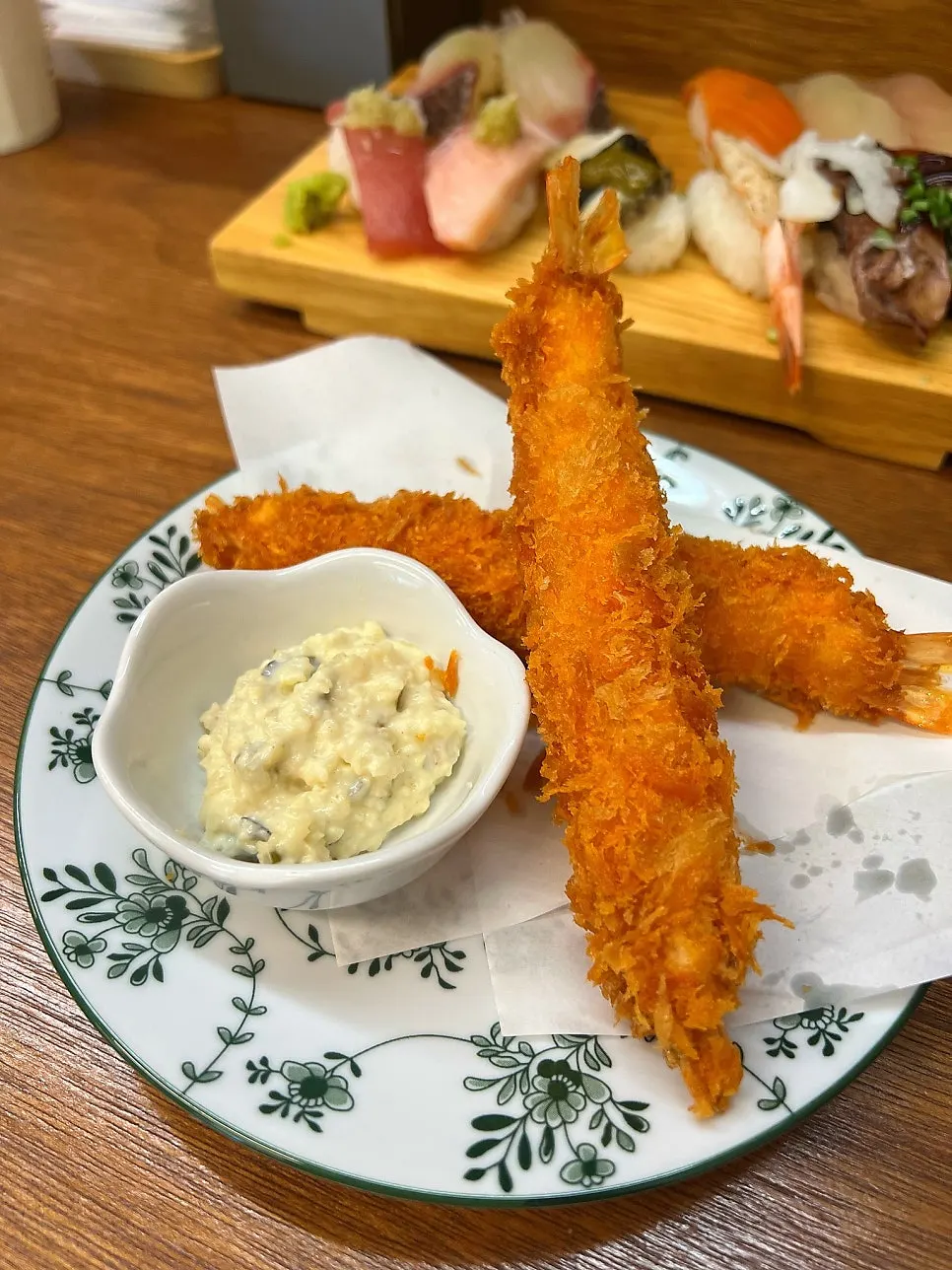 Complimentary mini udon