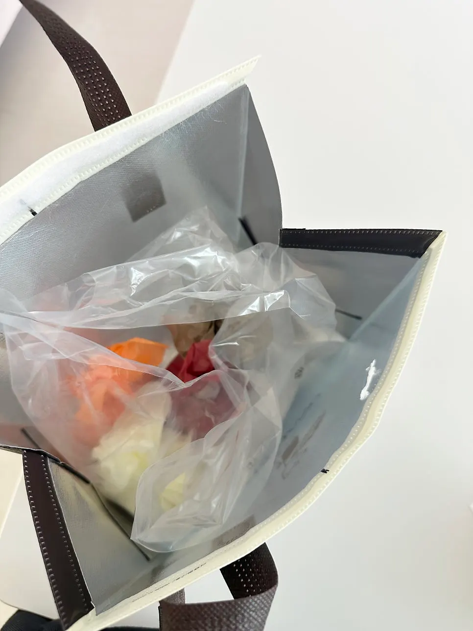 Fruit mochi wrappers color-coded by flavor