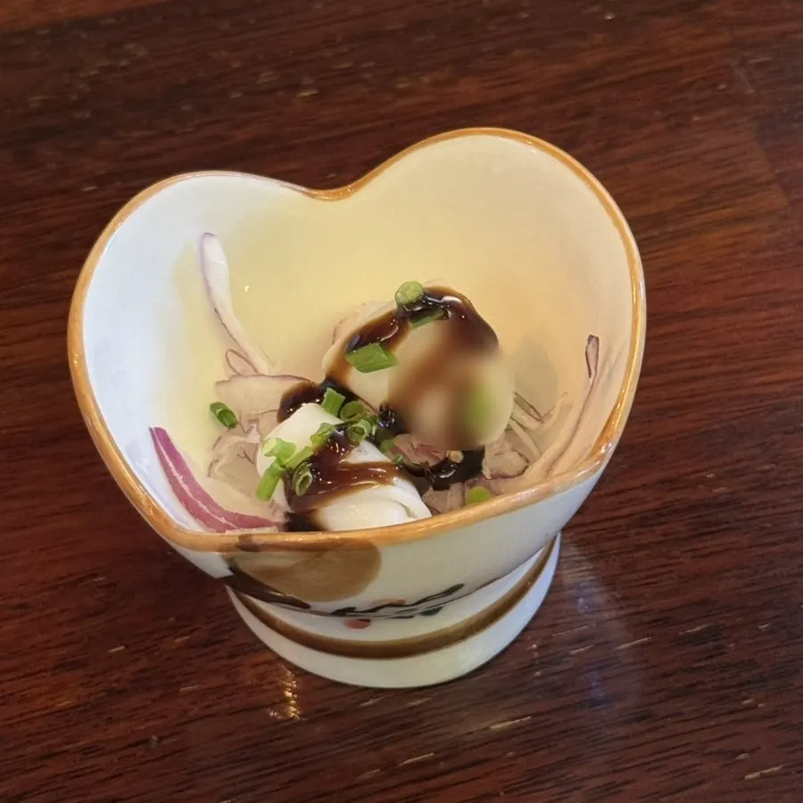 Cooked squid muchim with vegetables
