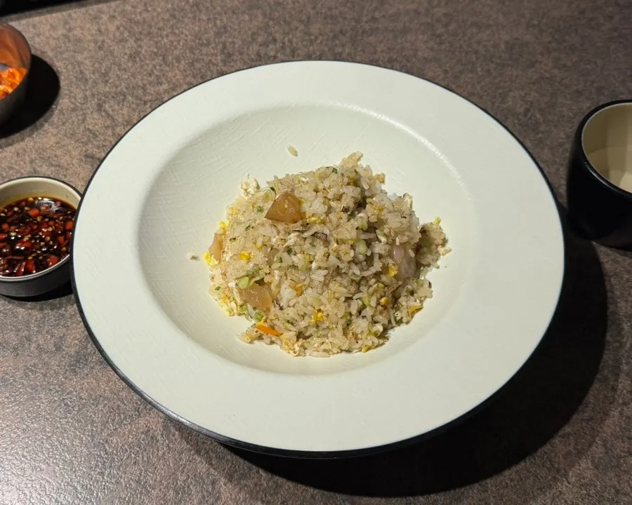 A bowl of Hwarodam fried rice