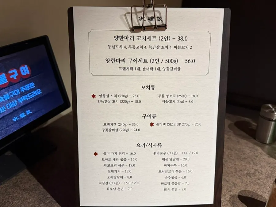 Hours and parking information for Hwarodam Yang Kkochi Magok