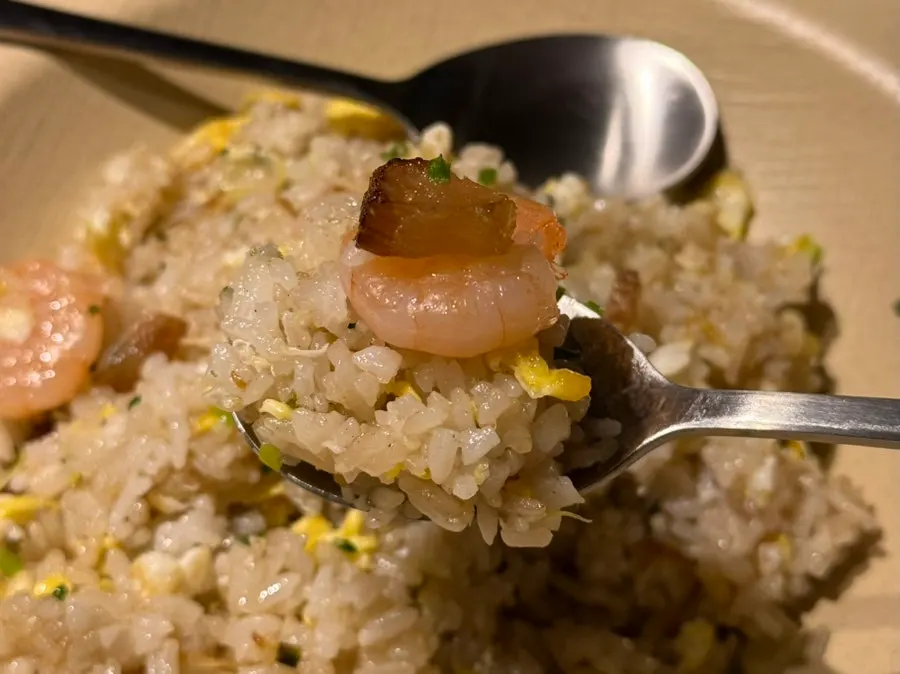Thai chili peppers mixed into the fried rice