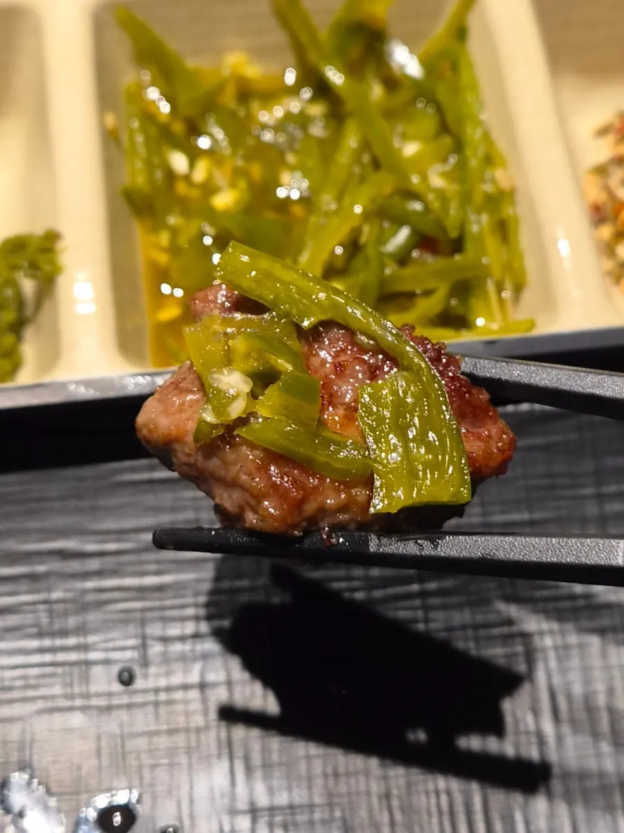 Lamb chop dipped in the special sauce