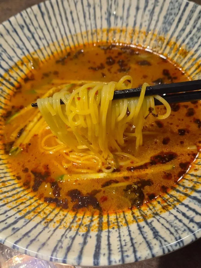 Hwarodam's warm noodle soup ordered to finish the meal
