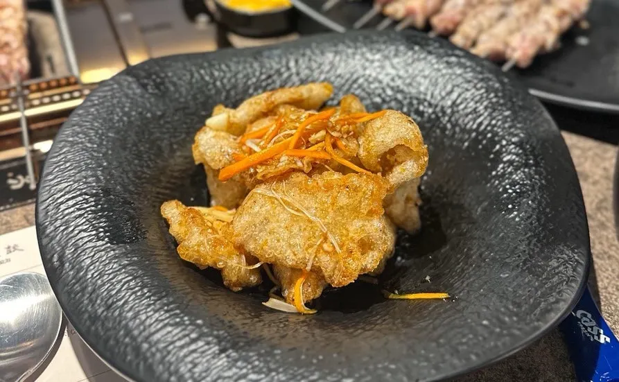 다 구워진 양꼬치 단면