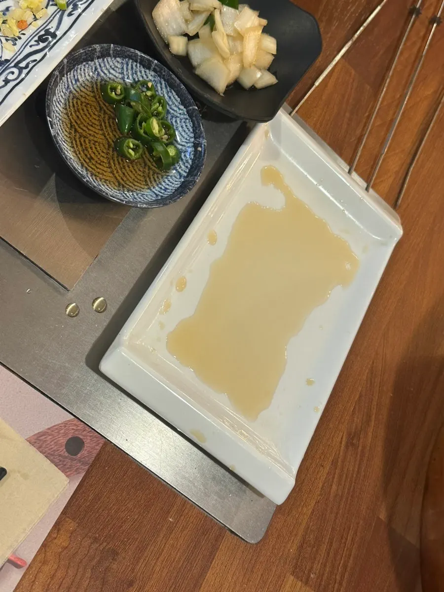 식사를 마친 테이블