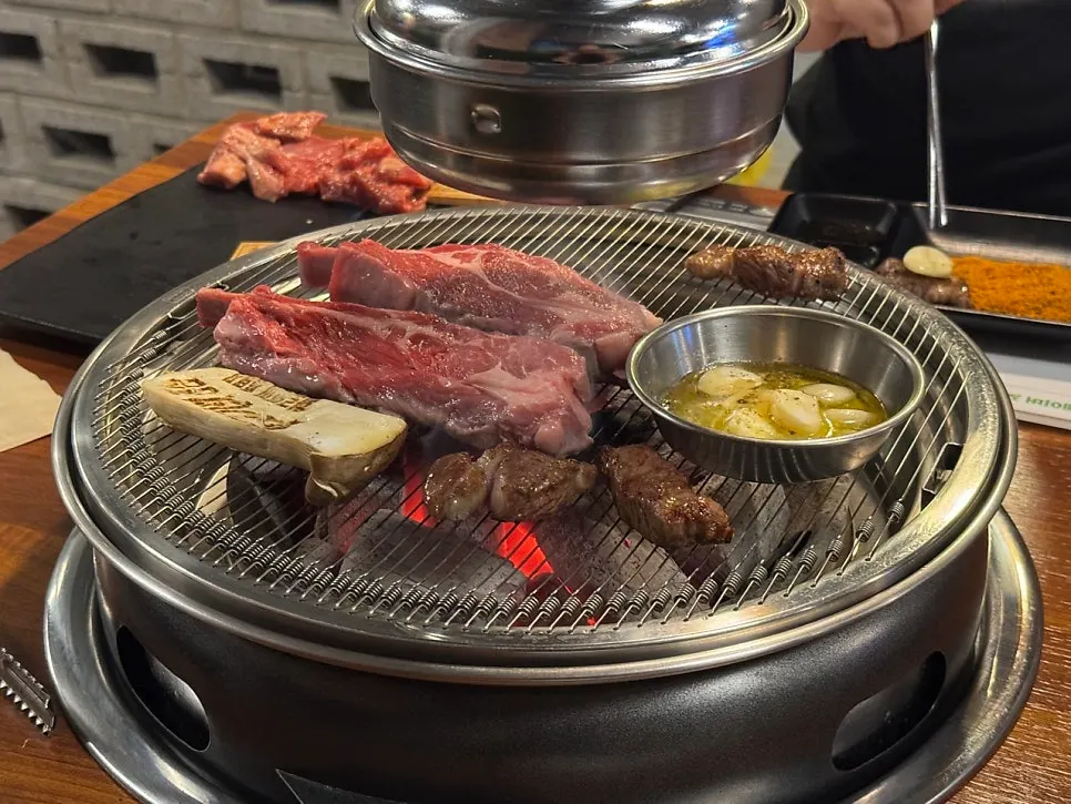 화로에서 익어가는 숄더랙