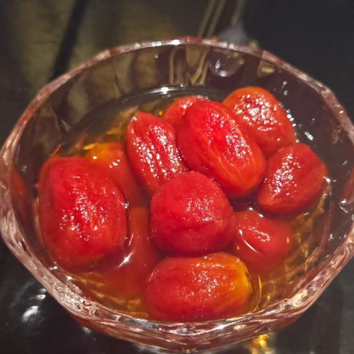 매실 국물에 절인 방울토마토 절임 한 그릇