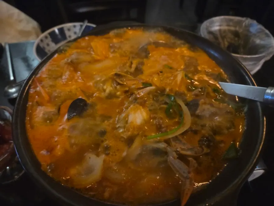 짬뽕탕에 들어간 꽃게