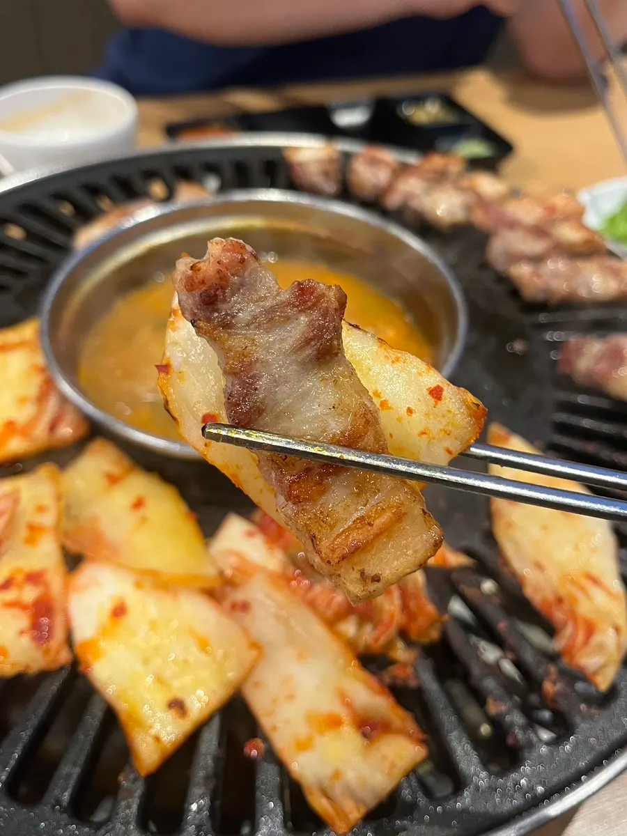 모락모락정육식당 고기 상차림