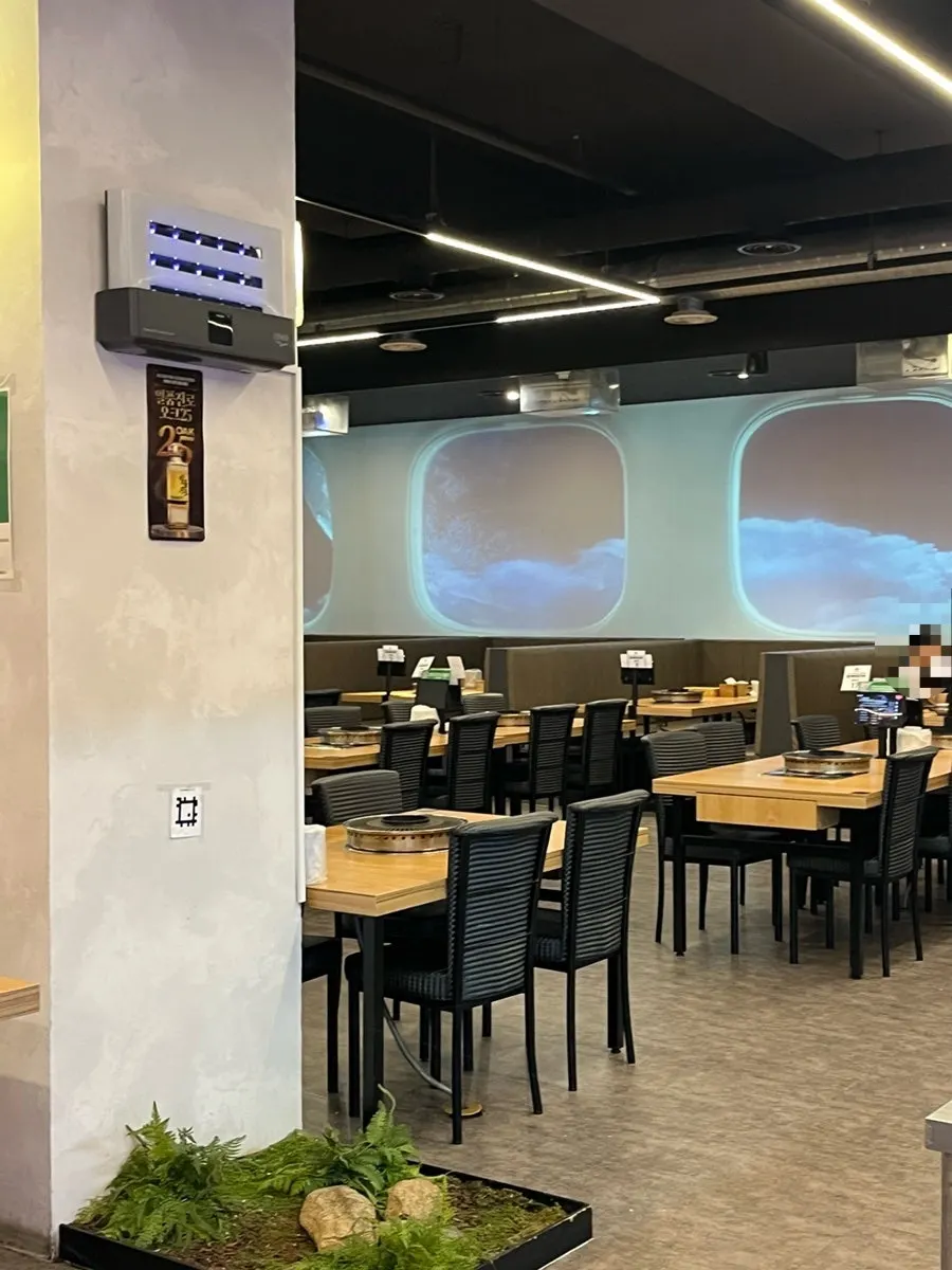 모락모락정육식당 깨끗한 홀 좌석