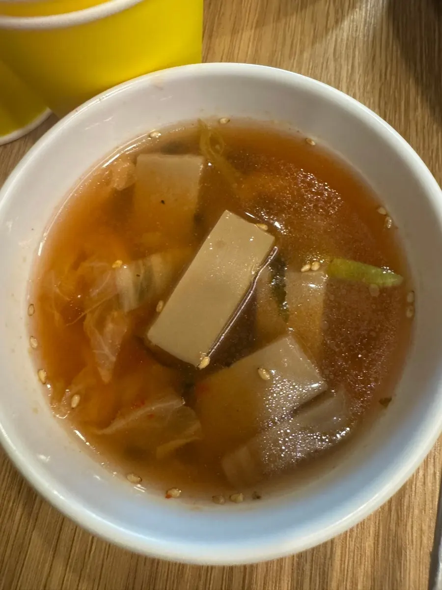 Free ramen cooked in beef-bone broth