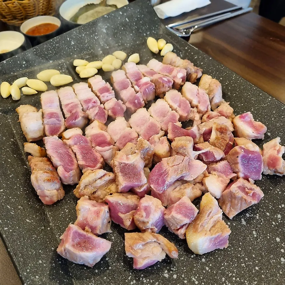 Close-up of thick pre-searing cut meat