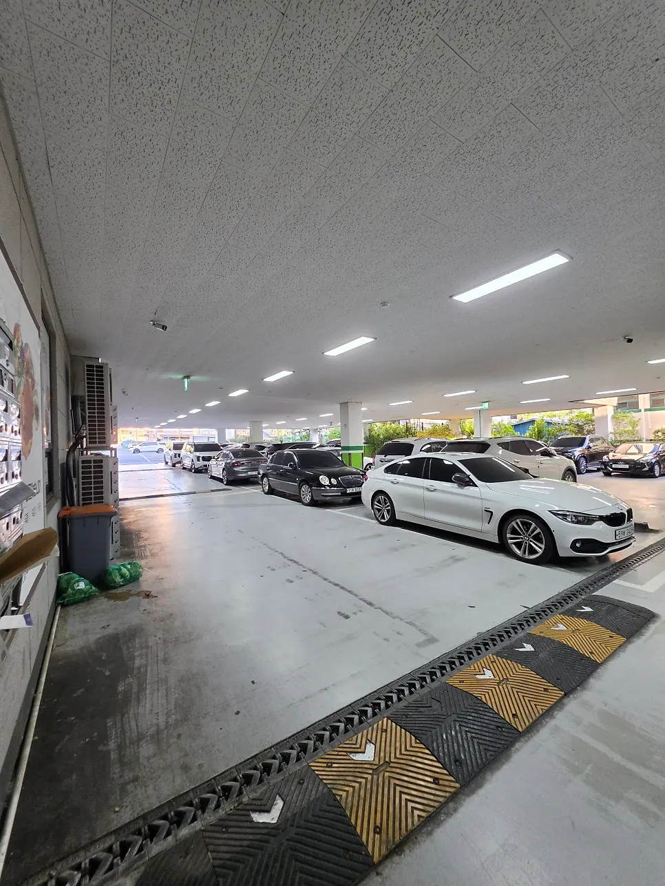 Parking space near the building