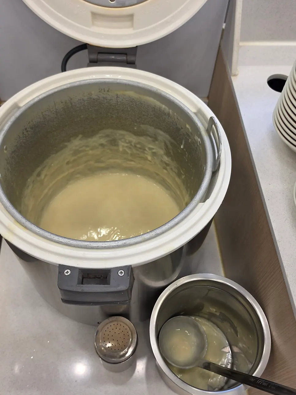 Unlimited soup available to guests