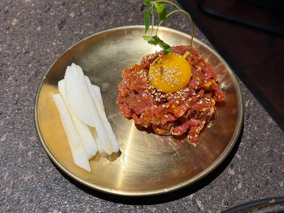된장술밥과 밥 한 공기