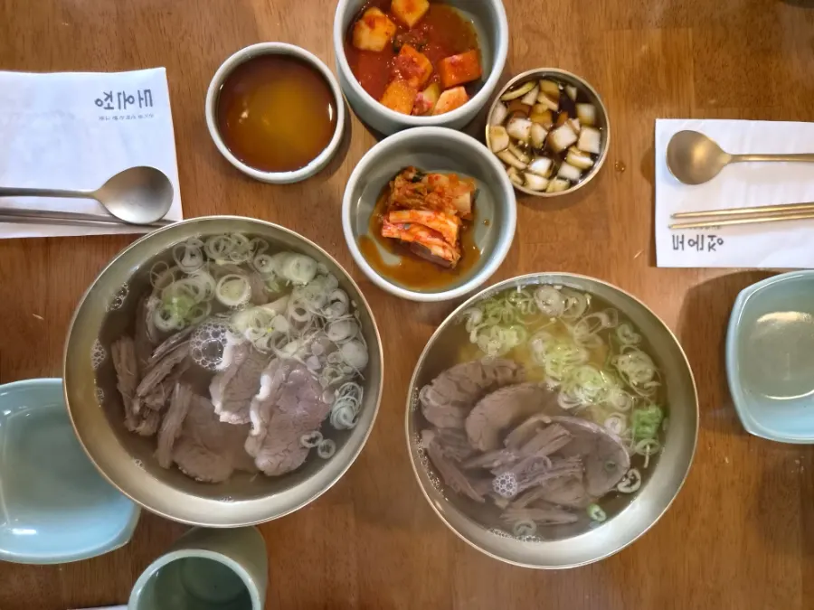 Kimchi side dish at Doonjeong
