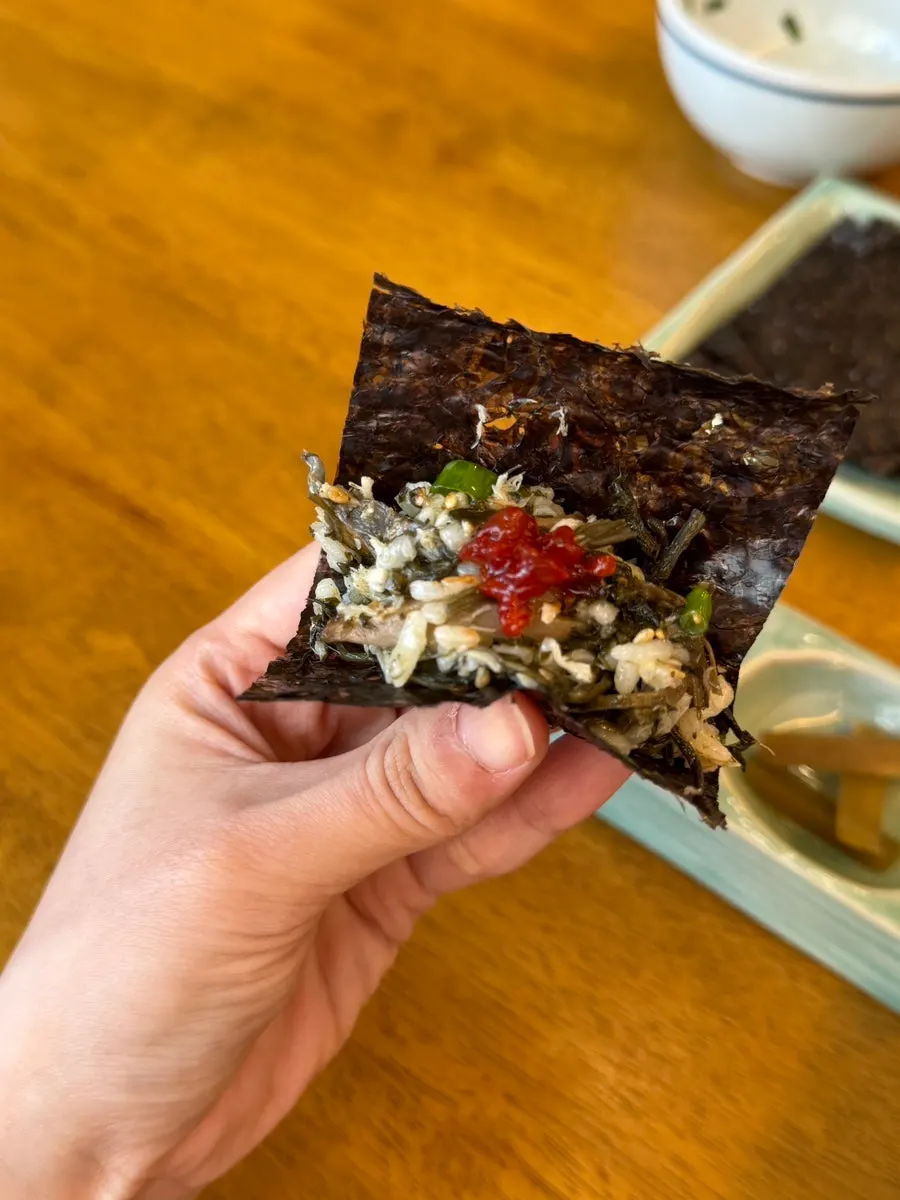 Mixed mackerel gondre rice