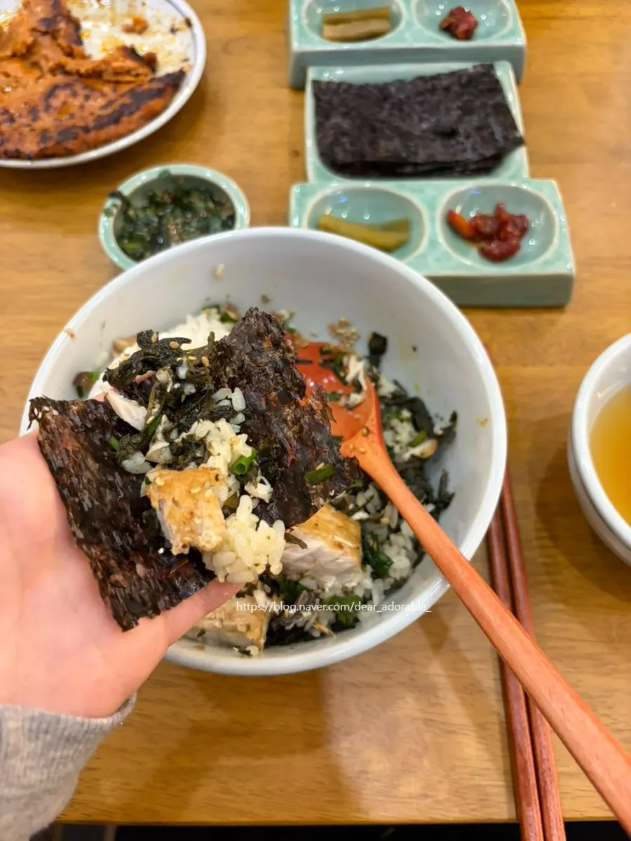 A plate of Cheongsong-style chicken bulgogi