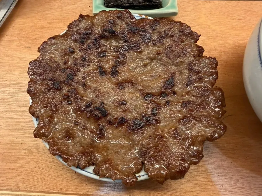 Plate of the galbi platter side dish at Hyangtaek