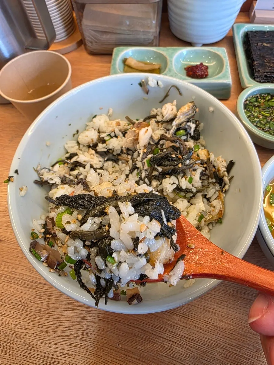 담백한 삼치곤드레밥 한 그릇