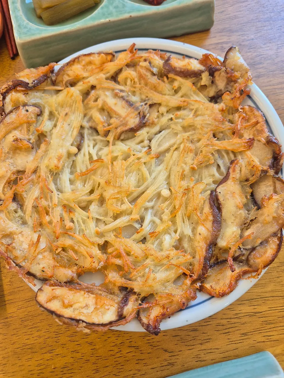 Plate of mushrooms given as part of the review event