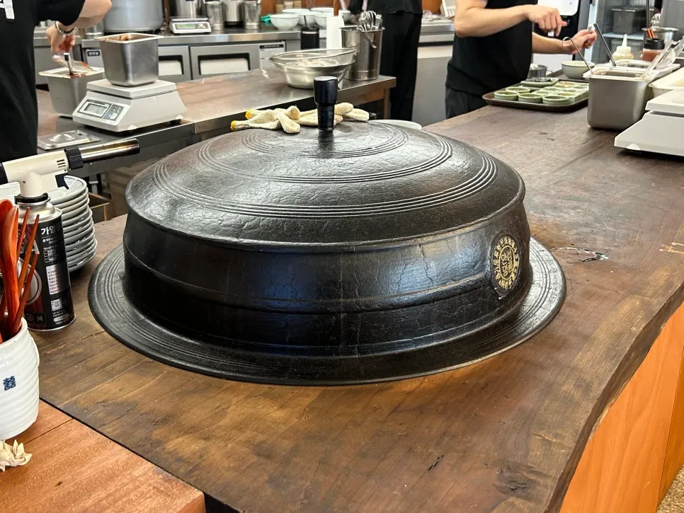 Large cauldron in the kitchen