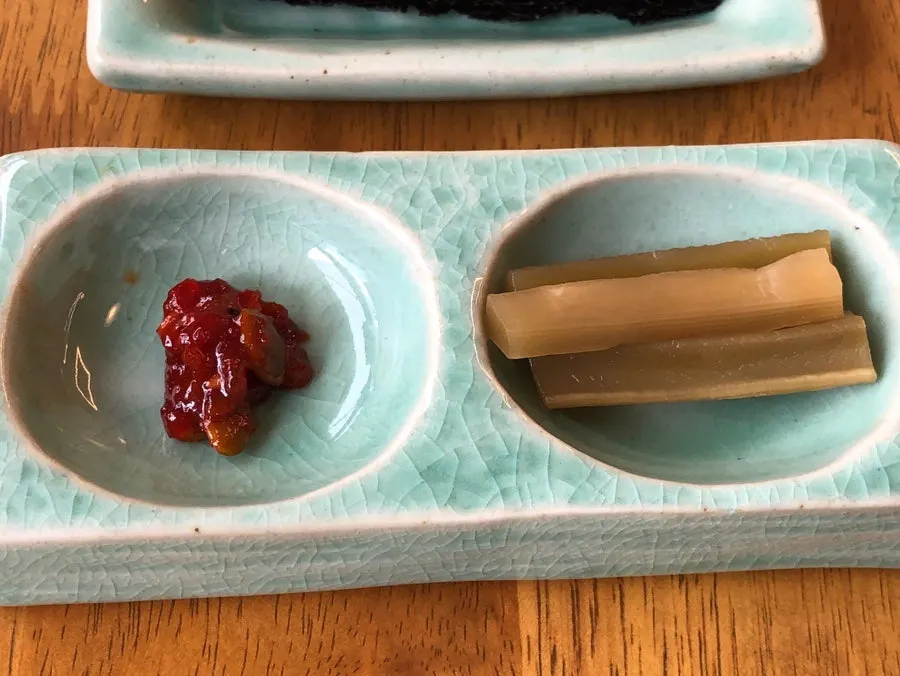 A neatly plated side dish