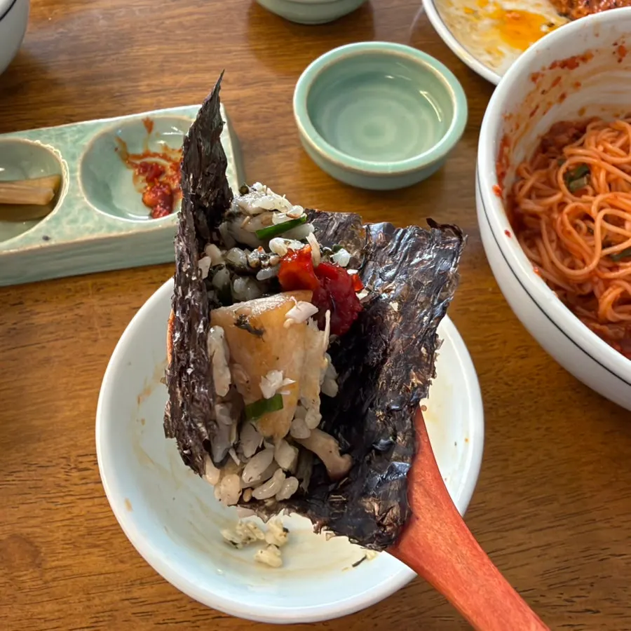 삼치 구이와 곤드레밥 한 그릇