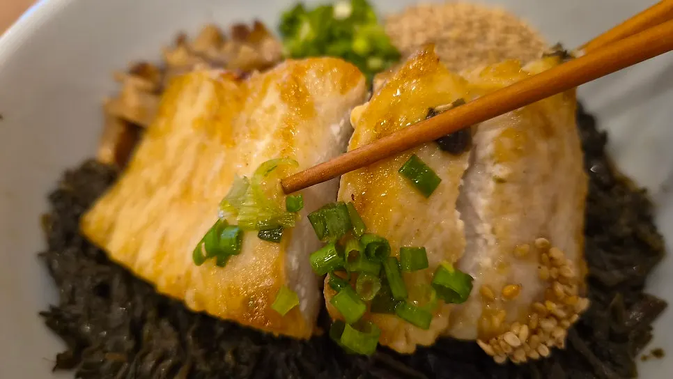 Mackerel thistle rice with added seasoning