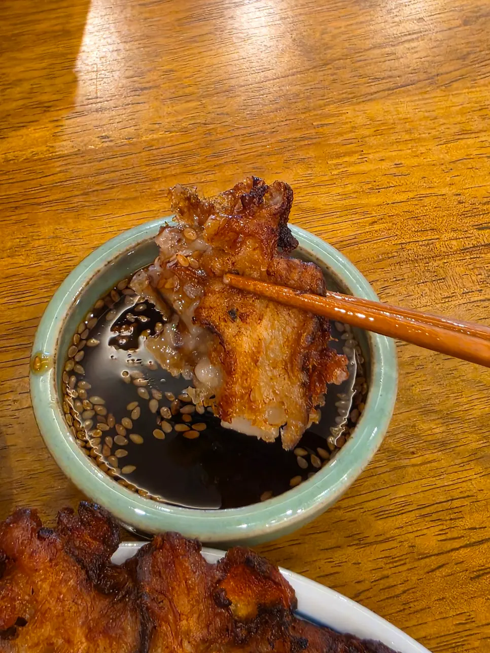 The crispy side mushroom pancake