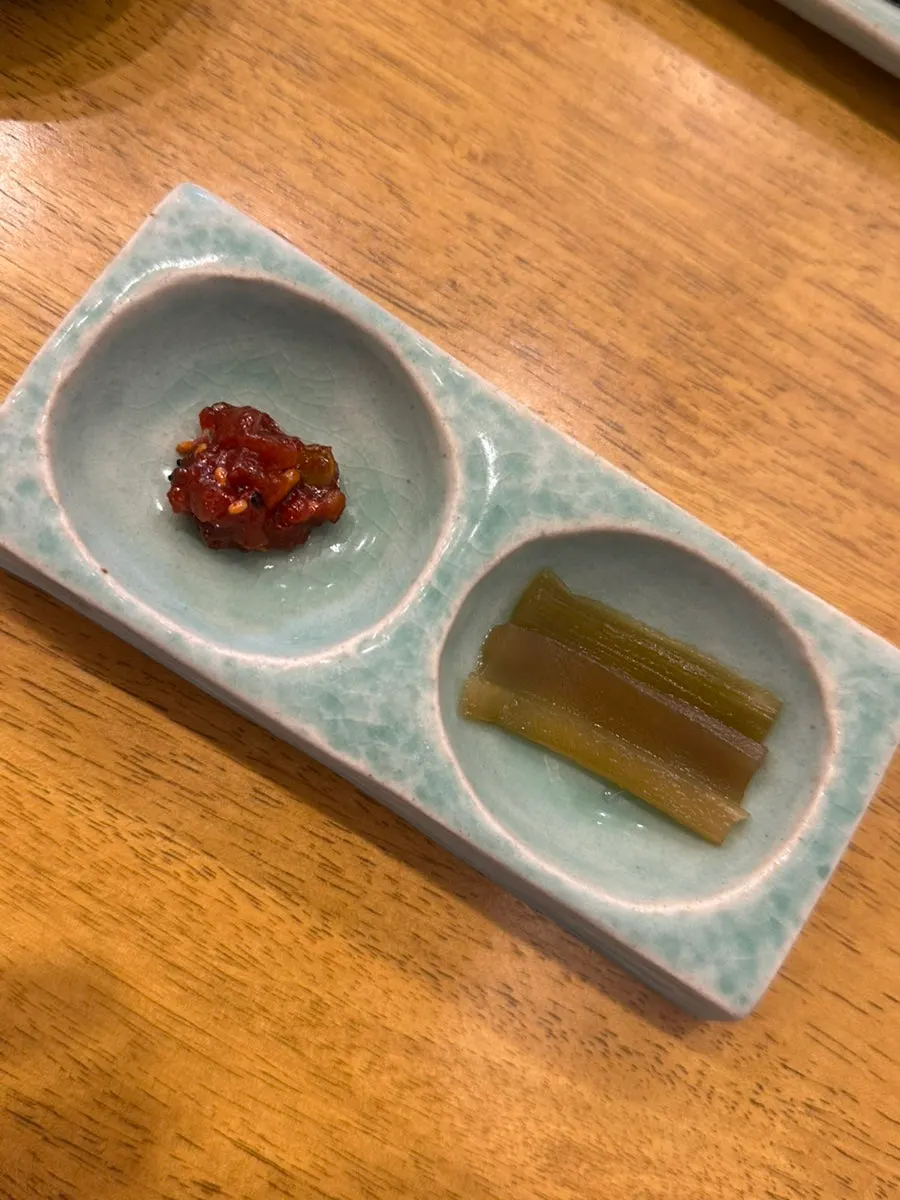 Sauces served alongside the rice bowls