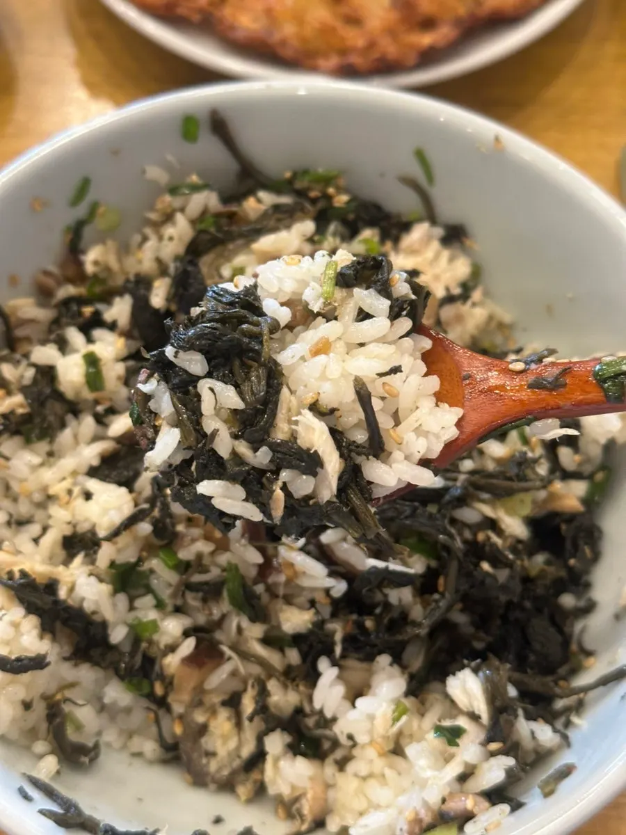 Mixed mackerel gondre rice