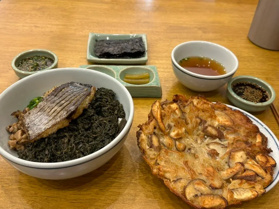 삼치곤드레밥 한상 차림