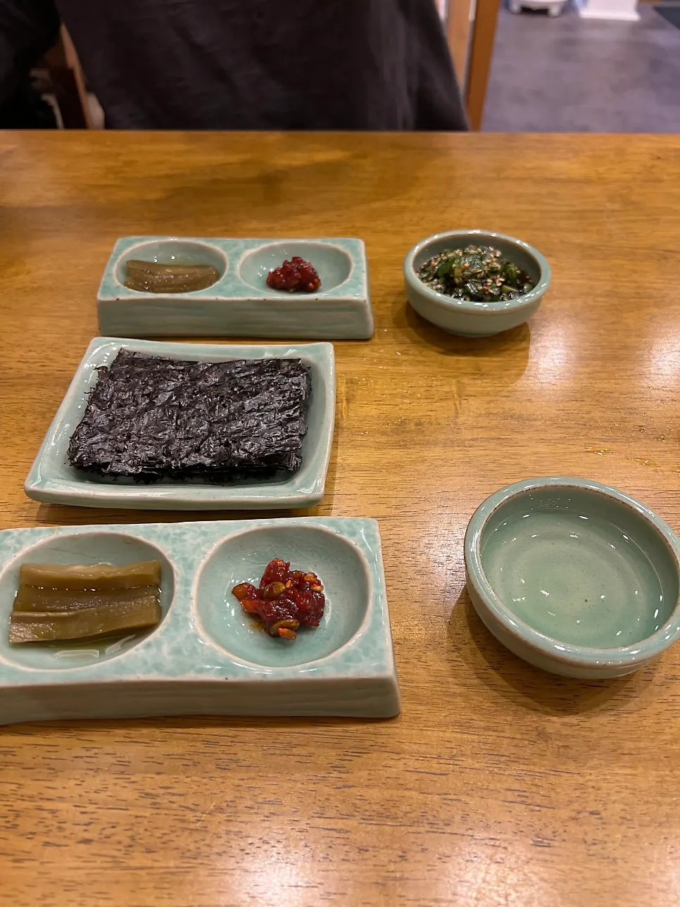Wood-toned interior of Hyangtaek Jeonpo Branch
