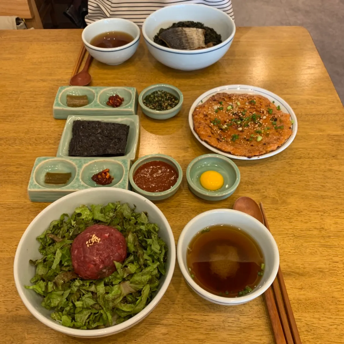 Menu board at Hyangtaek Jeonpo Branch